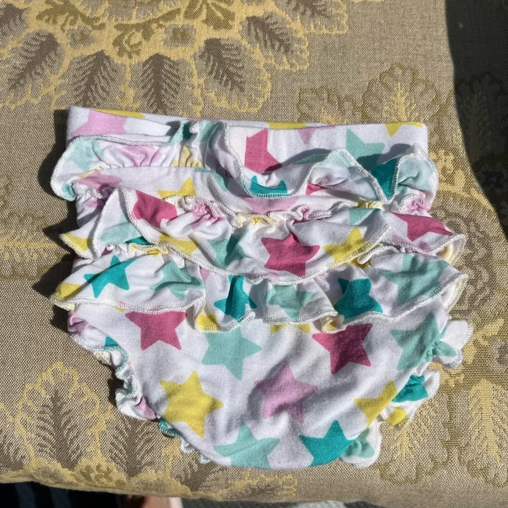 Posh Peanut 2-Fer  Star dress w/ bloomers and Unicorn  onesie Dress 3-6 month
